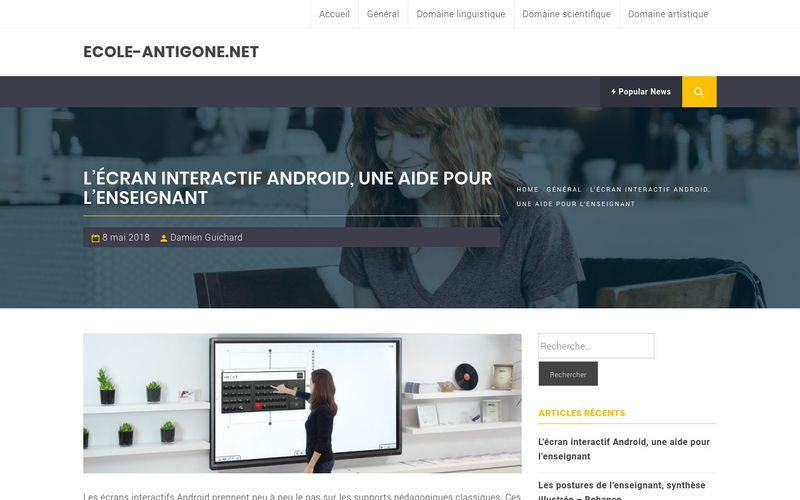 L'écran interactif Android, une aide pour l'enseignant