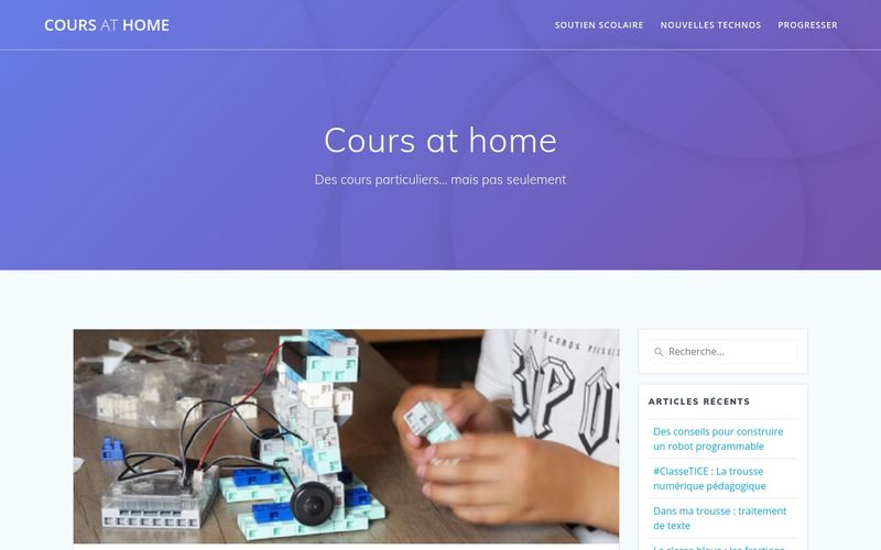 Cours at home : des cours particuliers? mais pas seulement